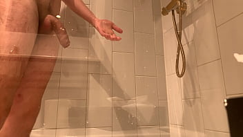 Boy With A Uncut Dick Showering