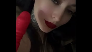 Amateur Latina Goth Girl Fucking Her Own Pussy