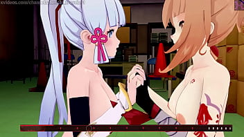 Genshin Impact: Fap Hero Normal Level. (eula, Ayaka, Yoimiya, Mona, Fischl, Layla, Faruzan, Dehya, Candace, Nilou, Collei)