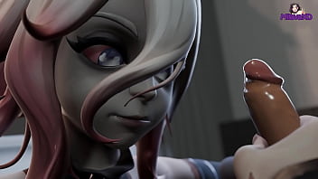 Брайер из Лиги Легенд сделала сочный минет