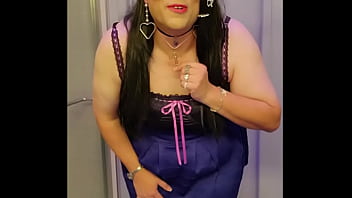 Black _ Blue With A Touch Of Bright Purple Outfit Video…