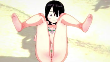 Tsuyu Froppy In Hot Swimsuit Wants To Do It On The Beach – My Hero Academia