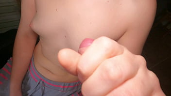College Girl Gets Cum On Her Tiny 18 Year Old Tits!