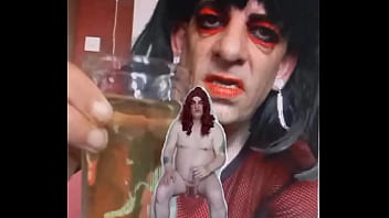 Bisexual Sissy Male Naked And Exposed While Taking A Pee Then Swallowing It Part 2