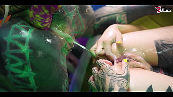 3 Tattoo Lesbians Play With Cum – Anal Gape, Prolapse, Ass Cum Swap First Time Anal – Punk, Goth, Alt Porn – Anuskatzz – Zf012