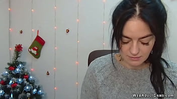 Dark Haired Amateur Ukrainian Babe On Webcam