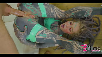 Tattooed Hippie Anal Lover Stretching Her Anal And Pushes Out Her Prolapse And Gets Fucked By A Big Dick