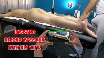 Masseur Touch His Dick On My Wife’ Body | Husband Records With Mobile Phone The Dick Of Boner Masseur Getting Bigger When He Massages Wife’ Ass In Massage Room