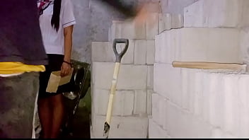 Pinay College Muse Gives A Precious Blowjob To A Construction Boy