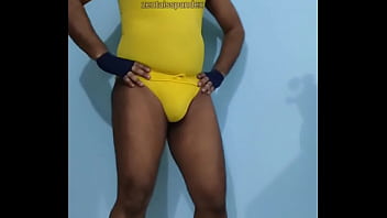 Zentai Hot Summer Style Suit Yellow 42 Degree Celsius