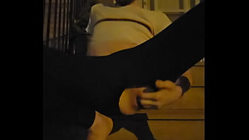 Twink Fists Himself On His Front Steps At Night