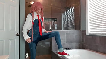 Yuno Gasai Wetting Denim Overalls _ Panties Sage Eldritch