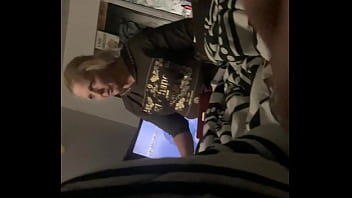 Susin Trying Hard To Not Look At My Cock