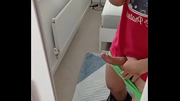 Loud Burp While Stroking My Fat Cock