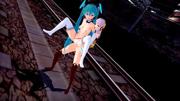 Luka Megurine Futanari Miku Hatsune Vocaloid (by Brandon Hentai)