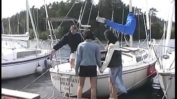 Threesome In Boat