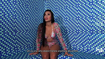 Young Colombian Latina Brunette Babe Fucks A Stranger In A Public Sauna! Daniela Andrea _ Soldierhugecock