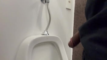 Exibindo O Pau No Banheiro Público