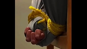 Chilean Casual Man' Hands Tied Up So Tightly And Struggling