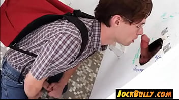 Sucking My Teacher’ Cock At The Gloryhole-jockbully