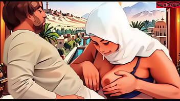 Anime Hijab Women Titty Fucks Me