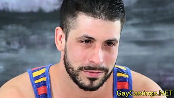 Spanish Hunk Sucks Cock At Gaycastings