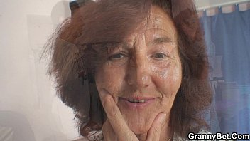 Sewing Old Women Swallows Customer' Cock